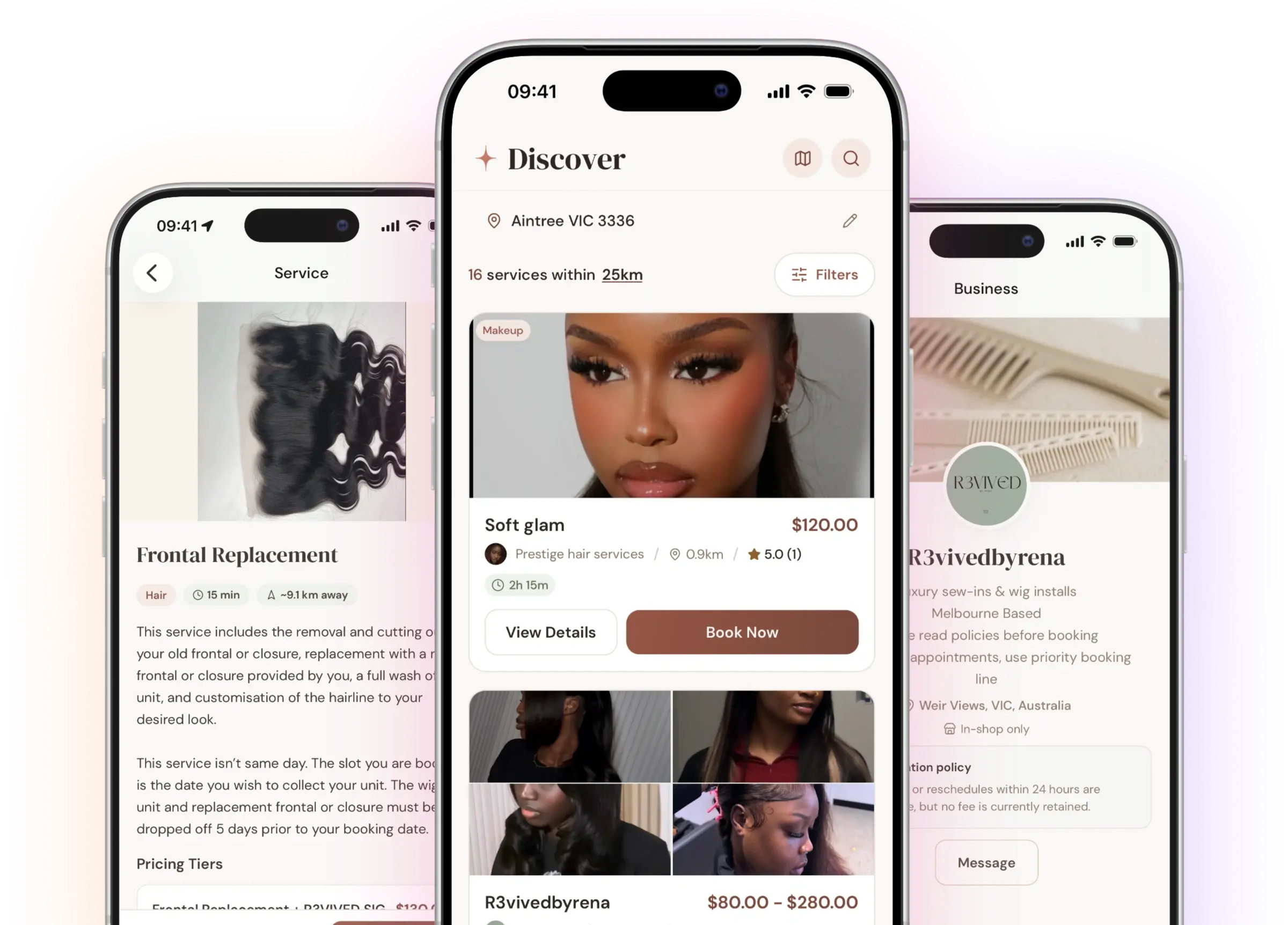 Glowa app on iPhone